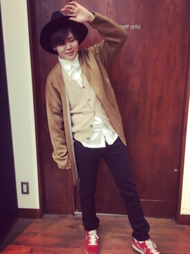 「Right-on（ライトオン）のアイテム（その他アウター）」を使った、くわさん（メンズ・170cm）の冬コーディネート