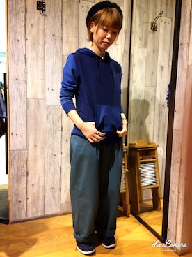 「インディゴデニム」｜しんめいさん（レディース・159cm）の秋コーディネート