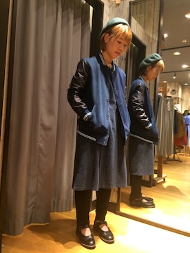 「grn」｜「アイテム（ジャケット/アウター）」を使った、しんめいさん（レディース・159cm）の秋コーディネート