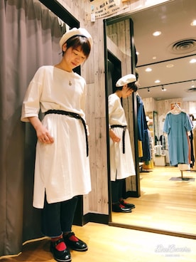 「アイテム（ワンピース/ドレス）」を使った、しんめいさん（レディース・158cm）の春コーディネート