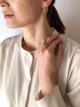 「ジュエリー」｜rierieさん（レディース・159cm）の冬コーディネート