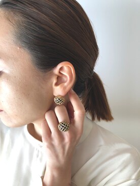 「ジュエリー」｜rierieさん（レディース・159cm）の冬コーディネート