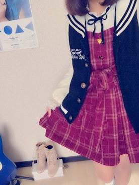 「Bobon21（ボボンニジュウイチ）のアイテム（ジャケット/アウター）」を使った、ぴっ！さん（レディース・154cm）の冬コーディネート