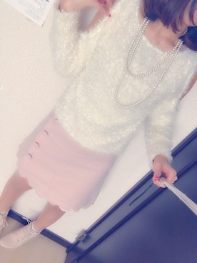 「夢展望（ユメテンボウ）のアイテム（ブーティ）」を使った、ぴっ！さん（レディース・154cm）の冬コーディネート