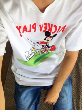 「UNIQLO（ユニクロ）のアイテム（Tシャツ/カットソー、ホワイト系）」を使った、ruさん（メンズ・164cm）の夏コーディネート