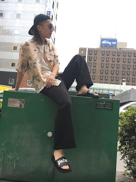 「RAF SIMONS（ラフシモンズ）のアイテム」を使った、NAOさん（メンズ・177cm）の春コーディネート