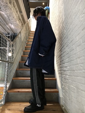 「alexanderwang（アレキサンダーワン）のアイテム（パンツ）」を使った、NAOさん（メンズ・177cm）の秋コーディネート