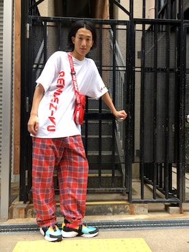 「KaneZ（ケインズ）のアイテム」を使った、NAOさん（メンズ・177cm）の春コーディネート