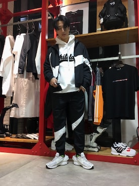 「NIKE（ナイキ）のアイテム（ブルゾン）」を使った、NAOさん（メンズ・177cm）の冬コーディネート