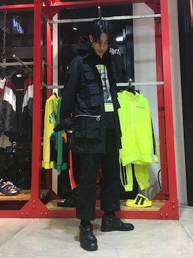 「Acne Studios（アクネストゥディオズ）のアイテム」を使った、NAOさん（メンズ・177cm）の冬コーディネート