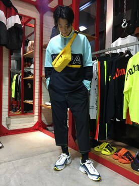 「DANKE SCHON（ダンケシェーン）のDankeSchon/ダンケシェーン/ストレッチクロップドパンツ（その他パンツ）」を使った、NAOさん（メンズ・177cm）の春コーディネート