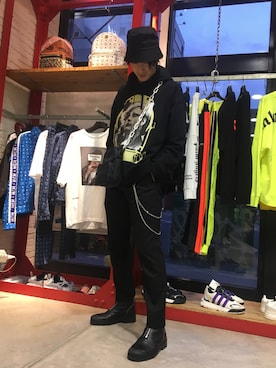 「Acne Studios（アクネストゥディオズ）のアイテム」を使った、NAOさん（メンズ・177cm）の春コーディネート