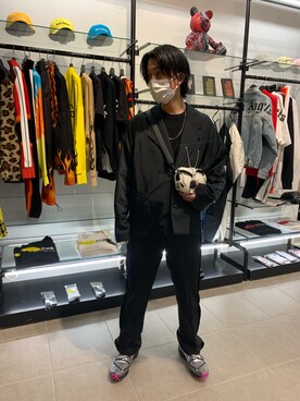 「DANKE SCHON（ダンケシェーン）のアイテム（テーラードジャケット）」を使った、NAOさん（メンズ・177cm）の春コーディネート