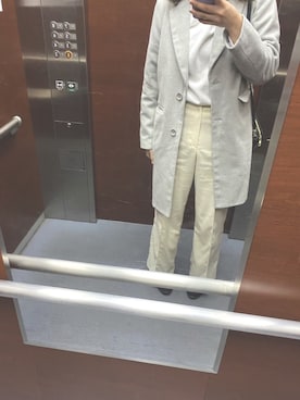 「one way（ワンウェイ）のアイテム（ダウンジャケット/コート）」を使った、miさん（レディース・161cm）の冬コーディネート
