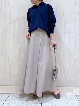 「RIVE DROITE（リヴドロワ）のアイテム（バレエシューズ）」を使った、TOMOさん（レディース・152cm）の春コーディネート