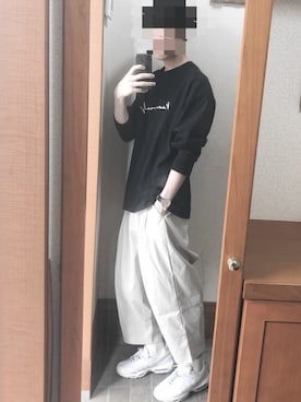 「LARS LARSEN（ラースラーセン）のアイテム（アナログ腕時計）」を使った、ぺぺさん（メンズ・177cm）の夏コーディネート