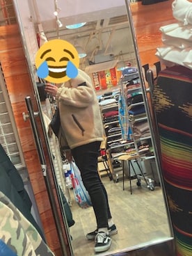 「ストリート女子」｜「アイテム（その他アウター）」を使った、えいひれさん（レディース・162cm）の冬コーディネート