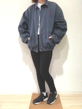 「FLIP THE SCRIPT（フリップザスクリプト）のアイテム（トップス）」を使った、りほさん（レディース・166cm）の春コーディネート