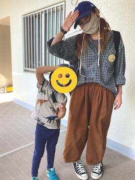 「キャップ女子」｜みこたろおさん（レディース・155cm）の秋コーディネート