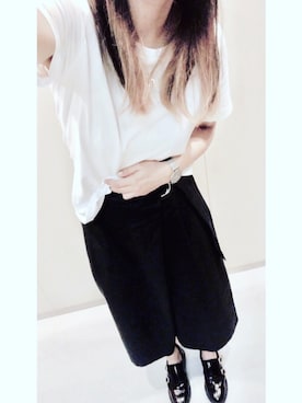 「Daniel Wellington（ダニエルウェリントン）の販売終了クラシックペティット アッシュフィールド32mm（アナログ腕時計）」を使った、Ｙさん（レディース・160cm）の夏コーディネート