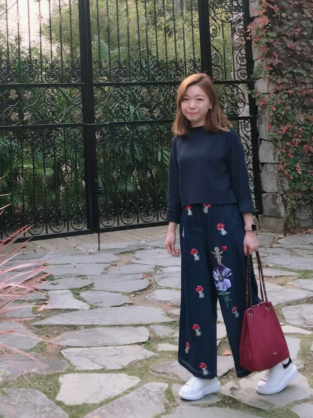 「ootd」｜「UNIQLOのアイテム（Tシャツ/カットソー、ブルー系）」を使った、Rubyさん（レディース・153cm）の冬コーディネートの1枚目の写真