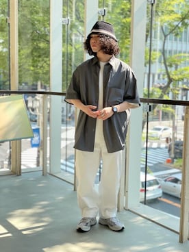 田中　利樹さん（メンズ・170cm）の夏コーディネート