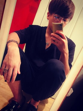 「DOLCE&GABBANA（ドルチェアンドガッバーナ）のアイテム（ローファー）」を使った、Seiyaさん（メンズ・170cm）の秋コーディネート