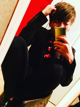 「DOLCE&GABBANA（ドルチェアンドガッバーナ）のアイテム（ローファー）」を使った、Seiyaさん（メンズ・170cm）の秋コーディネート