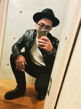 「DAMIANI（ダミアーニ）のアイテム」を使った、Seiyaさん（メンズ・170cm）の秋コーディネート