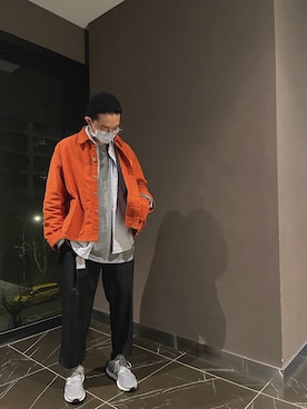 「fog（フォグ）のアイテム」を使った、Calvさん（メンズ・176cm）の冬コーディネート