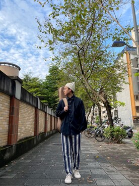 「Article Number（アーティクル ナンバー）のアイテム」を使った、Calvさん（メンズ・176cm）の春コーディネート