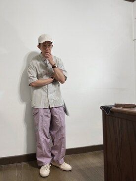 「Article Number（アーティクル ナンバー）のアイテム」を使った、Calvさん（メンズ・176cm）の夏コーディネート