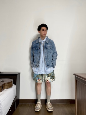 「fog（フォグ）のアイテム（ジャケット/アウター）」を使った、Calvさん（メンズ・176cm）の夏コーディネート