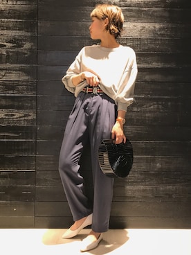 「モダール」｜𝕊𝔸さん（レディース・157cm）の春コーディネート