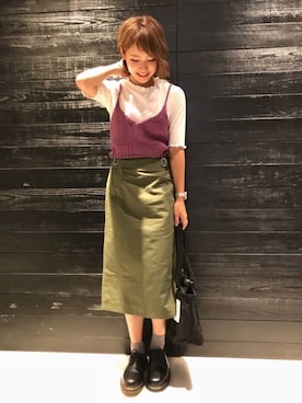 「グルカスカート」｜𝕊𝔸さん（レディース・157cm）の夏コーディネート