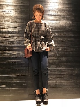 𝕊𝔸さん（レディース・157cm）の秋コーディネート