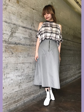 「Cry.」｜CRY. Riiさん（レディース・162cm）の夏コーディネート