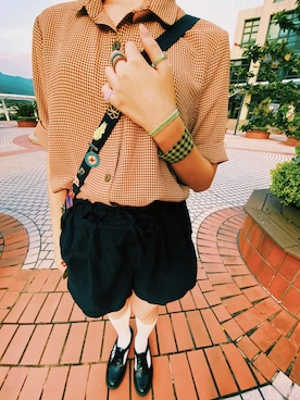 「UNIQUE（ユニーク）のアイテム」を使った、standwithhongkongさん（レディース・162cm）の秋コーディネート