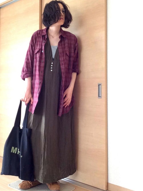 ゆいころ No Brandのモカシン デッキシューズを使ったコーディネート Wear