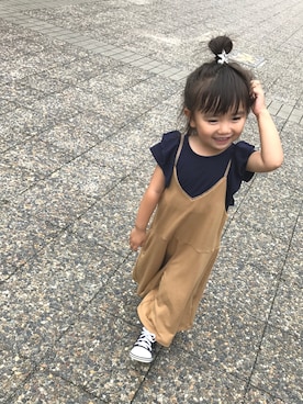 「コンバース」｜anjuさん（キッズ・90cm）の夏コーディネート