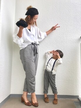 anjuさん（キッズ・90cm）の秋コーディネート