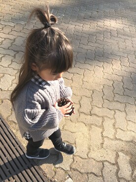 anjuさん（キッズ・90cm）の冬コーディネート