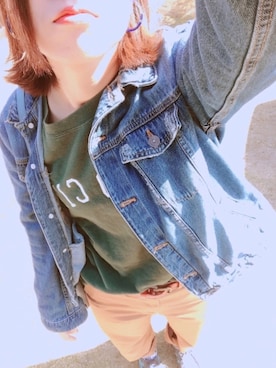 「RAY CASSIN（レイカズン）のアイテム（キャップ）」を使った、N.さん（レディース・169cm）の春コーディネート