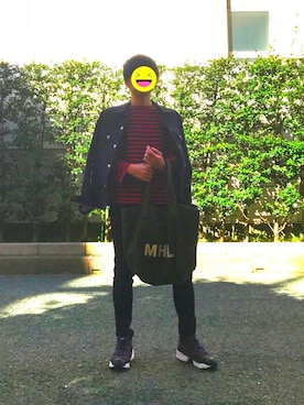 「DISCOVERED（ディスカバード）のアイテム（デニムジャケット）」を使った、カニさんさん（メンズ・165cm）の秋コーディネート