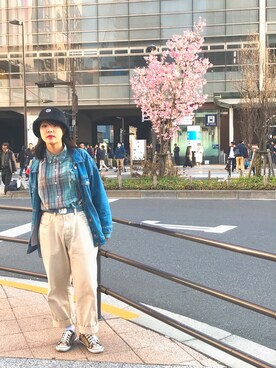 「COACH」｜「アイテム（その他）」を使った、YOU-RYさん（レディース・157cm）の春コーディネート