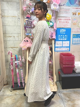 「me（ミイ）のアイテム」を使った、YOU-RYさん（レディース・157cm）の冬コーディネート