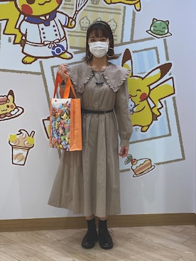 「me（ミイ）のアイテム」を使った、YOU-RYさん（レディース・157cm）の春コーディネート