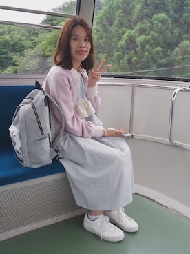 「UNUSED（アンユーズド）のアイテム（その他アウター）」を使った、るりさん（レディース・157cm）の夏コーディネート