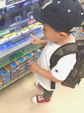 「present（プレゼント）のアイテム（その他）」を使った、souta✭さん（キッズ・80cm）の春コーディネート