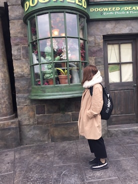 「スヌード」｜「アイテム（トレンチコート）」を使った、Waさん（レディース・155cm）の春コーディネート